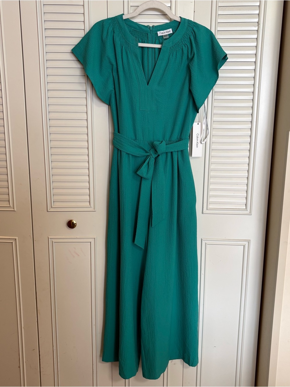 Calvin Klein Teal Green Jumpsuit